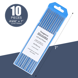 10 unidades de cabezal de electrodo de tungsteno de cerio de 175 mm con código Gray, alambre de aguja de tungsteno para máquina de soldar TIG WSME SUPER - Product Image 3