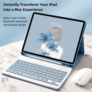 Tablet Kılıfları Popüler Kablosuz Akıllı Dokunmatik Klavye Kılıfı <span class=keywords><strong>iPad</strong></span> Pro 11/Pro 10.5/<span class=keywords><strong>Air</strong></span> <span class=keywords><strong>4</strong></span>/Kalem Tutucu Standı Çizilmez - Product Image 3