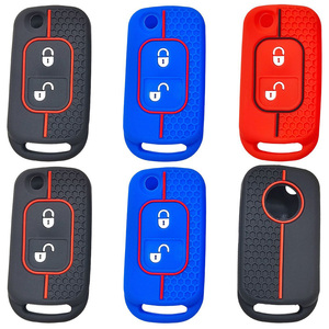 Housse de clé de voiture en silicone pour <span class=keywords><strong>Mercedes</strong></span> Benz C S M ML E Flip Remote Key Shell Fob <span class=keywords><strong>Protection</strong></span> 2 Boutons - Product Image 6