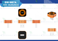Adaptateur sans fil 4 en 1 Carplay Android Auto Airplay Miracast Connexion automatique rapide Plug and Play Récepteur multimédia portable