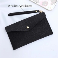 Hongbo meilleur vendeur 16 couleurs Saffiano Epi cuir A6 classeur portefeuille budget bracelet accessoire pochette portefeuille sac de trésorerie classement