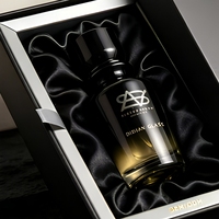 Fournisseur d'emballages de parfums cosmétiques de luxe, contenants vides, logo personnalisé, flacon en verre pour eau de parfum 30ml 50ml 100ml avec bouchon noir