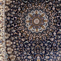 Bulk Wholesale Dark Blue Soft Modal Woven Persian Indoor Area Rugs and Carpets for Room Decor 80x120cm