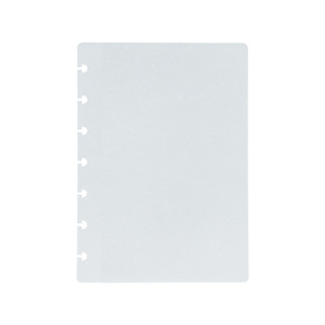 X1031-2 önceden delinmiş delikler dizüstü planlayıcısı kapak temizle siyah PP buzlu bütçe kullanımlık Discbound ciltleme günlüğü kapak 50 adet/paket - Product Image 5