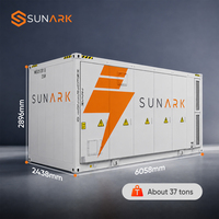 Batterie de stockage d'énergie BESS Sunark 1MWh 3MWh 5MWh avec mise en service rapide sur site pour l'alimentation hors réseau