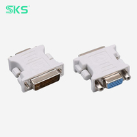 Adaptateur DVI 24+1 mâle vers VGA 15 broches femelle, convertisseur numérique-analogique 1080P pour moniteur PC, projecteur, GPU, neuf, téléphone portable
