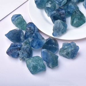 Sıcak satış mavi florit kristal aromaterapi taş toptan yüksek kalite kaba florit kristal ham taş - Product Image 5