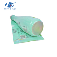 Étiquette thermorétractable personnalisée pour bouteilles de boissons (soda, lait, bière, jus) – Film thermorétractable en PET/PVC résistant à l'humidité pour emballage