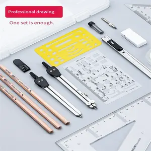 Deli 72156 Compass Engineering Drawing Tools for Students Set