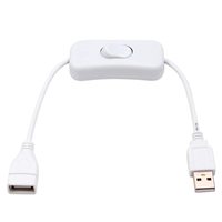 Câble d'extension USB marche/arrêt 4 broches, synchronisation de données 2.0, conducteur en cuivre, PVC, fil à bascule 304 pour bande LED, ventilateurs de disque dur