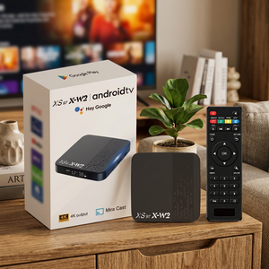 Boîtier TV Android 4K XS97 X-W2 avec puce Amlogic, Wi-Fi double bande 2.4G/5G, pour distributeurs, commande en gros - Product Image 1