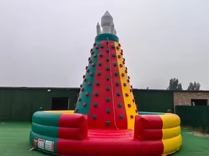 Mur d'escalade gonflable en PVC de qualité commerciale Nova NVOC-0144, <span class=keywords><strong>jeu</strong></span> sportif volcan avec logo personnalisable - Product Image 2