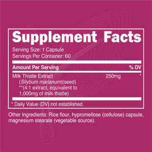 Kapsul Silybum susu Oem/sampe odm untuk kesehatan hati antioksidan alami memiliki efek anti-penuaan. - Product Image 3