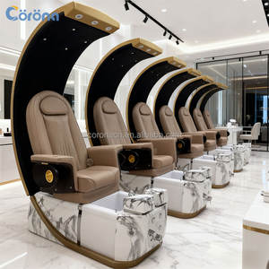 Moderne Luxus-Nagelstudio-Möbel Professioneller Rohrloser Whirlpool Verstellbarer <span class=keywords><strong>Massage</strong></span>-Fußbad-Maniküre-Pediküre-Stuhl - Product Image 3