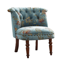 Fauteuil de loisir moderne en velours avec dossier inclinable et pieds en bois massif Design durable pour le salon