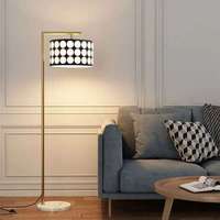 Lampe sur pied moderne nordique, abat-jour en tissu minimaliste, lumière de salon de luxe, chambre à coucher, hôtel, éclairage décoratif