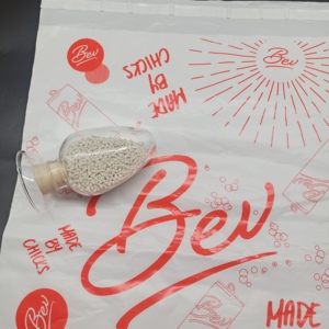 Personnalisation de carte de couleur Pantone <span class=keywords><strong>en</strong></span> résine biodégradable de style HQ PLA Graffiti sacs de dessin personnalisés - Product Image 1