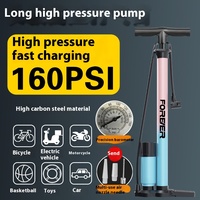 Nouvelle pompe manuelle Portable haute tension pour véhicules électriques pompe à vélo universelle à usage domestique Presta pompe à main haute pression