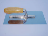 Flotteur en acier inoxydable 304, pour truelle avec une longue manche en bois