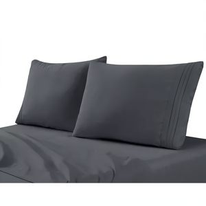 Juego de Sábanas Individuales de 2000 Hilos, Algodón Liso Teñido, Ropa de Cama para Adultos, para Todas las Temporadas - Product Image 1