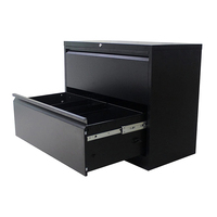 Armoire métallique large à 2 tiroirs pour la maison et le bureau, pouvant contenir des dossiers de lettres, juridiques et A4 suspendus.