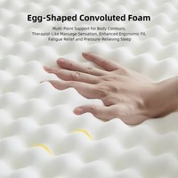 Matelas double à ressorts ensachés à haute compression et double renforcement avec massage pour mobilier de chambre personnalisé