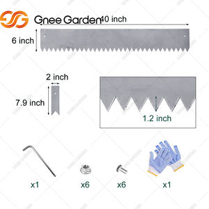 Galvanized Steel Edging Roll - 50ft Continuous <b>Garden</b> <b>Border</b> - Product Image 5