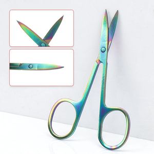 <span class=keywords><strong>Tijeras</strong></span> de uñas <span class=keywords><strong>para</strong></span> cutículas de manicura afiladas de arcoíris de alta calidad, <span class=keywords><strong>tijeras</strong></span> de maquillaje de acero inoxidable <span class=keywords><strong>para</strong></span> <span class=keywords><strong>cejas</strong></span> - Product Image 2