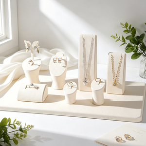 Jewelry <b>Display</b> Stand Set Necklace Ring Holder for Gold Store Window Live Stream Diamond Showcase Prop - Product Image 4