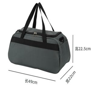 Sac de voyage pliable en tissu Oxford imperméable de haute qualité avec logo personnalisé, sac de sport tendance pour l'extérieur avec fermeture éclair et motif lettres - Product Image 4