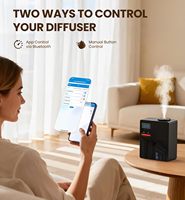 Diffuseur d'huiles essentielles sans eau 200 ml, diffuseur de parfum à air froid avec contrôle par application Bluetooth, diffuseur silencieux