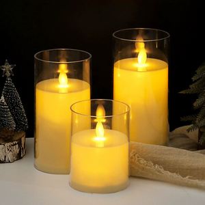 Lampe à bougie LED décorative, alimentation électronique par batterie, bougies sans flamme, effet vacillant, pour la décoration, mariage, lumière décorative - Product Image 4