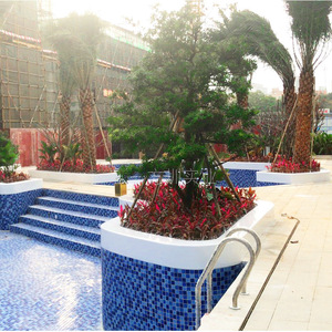 Banco de piscina de fibra de vidrio, muebles contemporáneos para patio exterior, diseño moderno y duradero para jardín y uso en la calle - Product Image 1