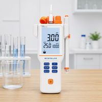 BIOSTELLAR PH210E pH-mètre portable avec mesure de la température et de la tension mV -2,00 à 18,00 pH Testeur étanche IP65