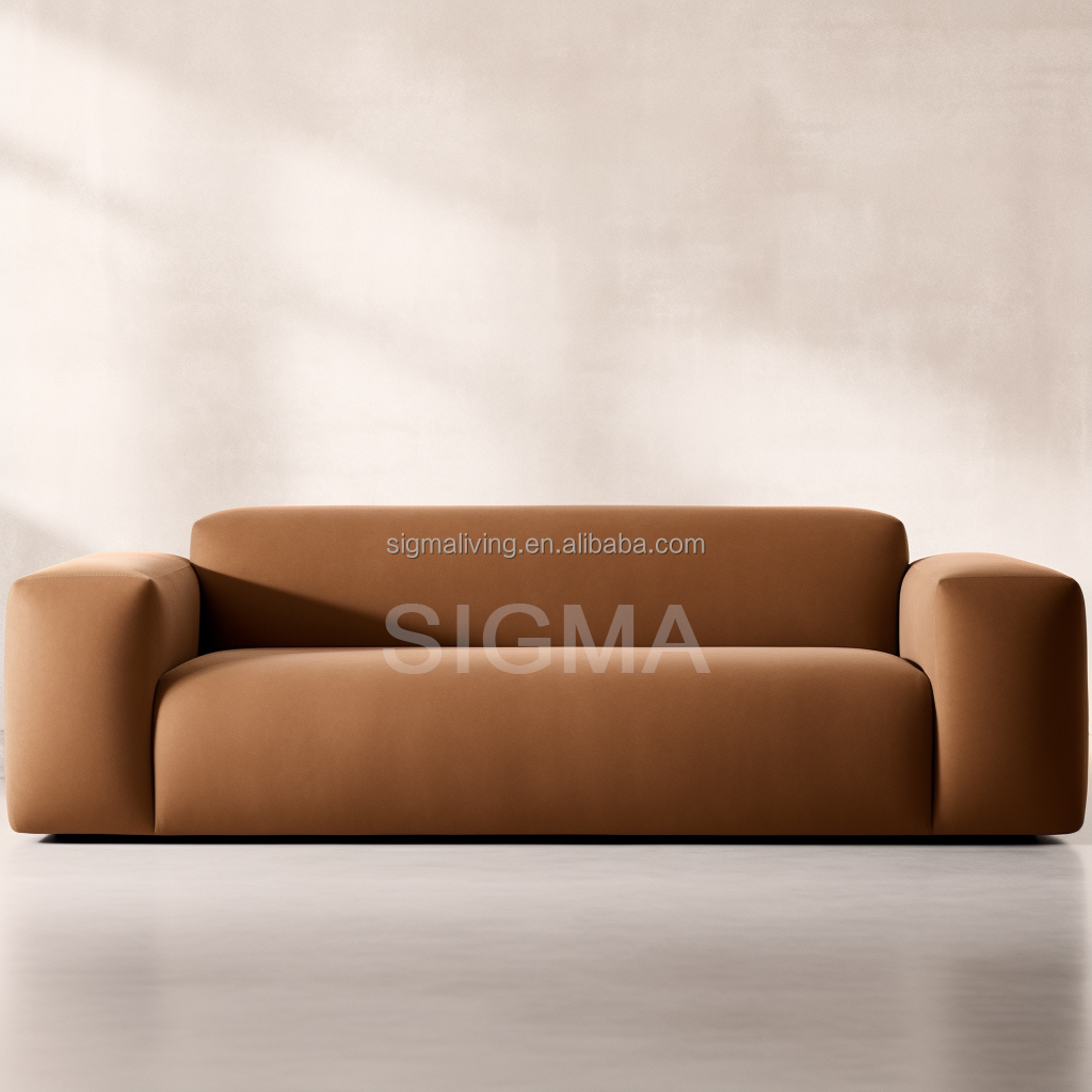 Factory Indoor Furniture Living Room Sofa New Design Customize Fabric Modular Modern Armless Sofa