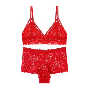 Xxx Sexy Vido Hot 18 Set Bodysuit Satin Renda 2-Potong untuk Wanita Dewasa-Pakaian Dalam Wanita yang Bernapas - Product Image 5