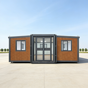 Maison conteneur moderne extensible à 3 chambres, maison en acier pliable avec cuisine et <span class=keywords><strong>salle</strong></span> de bain en panneaux sandwich, <span class=keywords><strong>prix</strong></span> compétitifs - Product Image 1