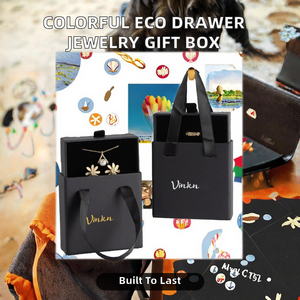 Eco-friendly <b>Jewelry</b> <b>Box</b> Colorful Fancy Cardboard Drawer Sliding <b>Velvet</b> Lining Custom Gift <b>Jewelry</b> Packaging <b>Box</b> - Product Image 2