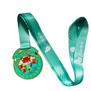 custom wholesale medals sports track and field marathon running race metal award medal badge