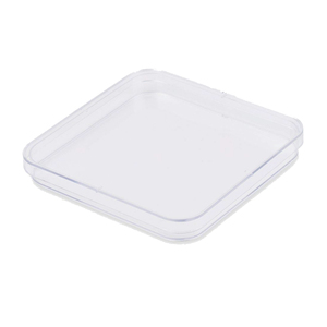 Placa de Petri Cuadrada de Plástico Estéril de 100 mm Sin Rejilla Para Uso en Laboratorio - Product Image 1