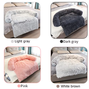 2-in-1 Convertible <strong>Pet</strong> <strong>Bed</strong> &amp; Blanket - Plush Arc-Shaped Sofa for Cats and Dogs, Reversible <strong>Cushion</strong> (Factory Wholesale) - Product Image 3