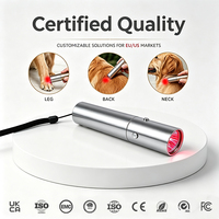 Lampe de thérapie par lumière rouge portable pour petits animaux, dispositif de bien-être pour animaux de compagnie, outil de soin LED portable