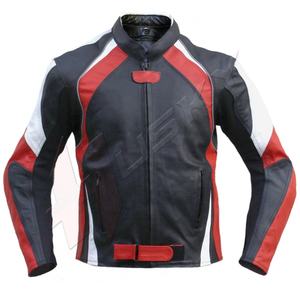 Veste de course automobile respirante pour hommes personnalisée OEM vêtements de sport en cuir véritable imperméable coupe-vent imprimé vêtements de course Plus - Product Image 3