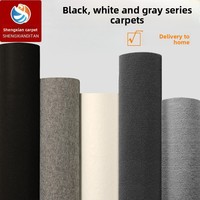 Tapis en polyester noir style Instagram, idéal pour événements, célébrations et expositions, avec velours épais, adapté à une utilisation à long terme