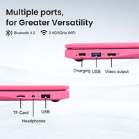 Vente en gros d'usine, ordinateur portable 10,1 pouces, Windows 11, mini ordinateur portable, processeur Intel, 8 Go de RAM, 128 Go de SSD, en stock pour une utilisation à domicile ou par les étudiants