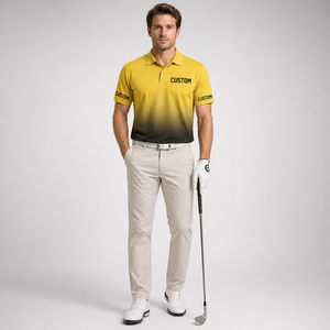 Camiseta Polo para Hombre, con Logotipo Personalizado, Color Degradado, Uniforme Transpirable, Ropa de Trabajo - Product Image 4