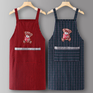 Tablier personnalisé avec logo 2026 – Nouveau tablier de <span class=keywords><strong>cuisine</strong></span> en pur coton, style japonais classique, résistant à l'eau, avec plusieurs poches - Product Image 1