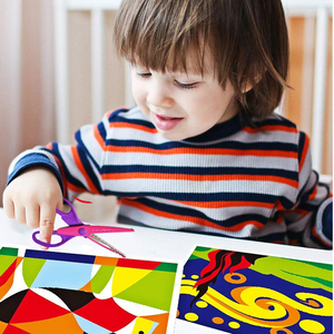 <span class=keywords><strong>Forbici</strong></span> di Sicurezza <span class=keywords><strong>per</strong></span> <span class=keywords><strong>Bambini</strong></span> Foska di Alta Qualità, Set da Tre Pezzi con Bordatura in Pizzo <span class=keywords><strong>per</strong></span> Artigianato e Taglio Carta - Product Image 5