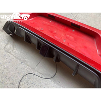 Alerón Trasero para Coche HS MK7.5, Aspecto de Fibra de Carbono, con Luz de Freno LED, Difusor Trasero para VW Golf 7.5, Actualización a Golf TCR