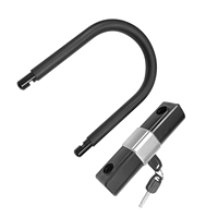 Langlebiges Vollmetall-U-Fahrradschloss mit Vibrationsdämpfendem Gehäuse, Manipulationssicherem Zylinder und Universellem Montage-Kit